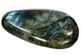 Flashy, Polished Labradorite Pebble - Madagascar #105893-1